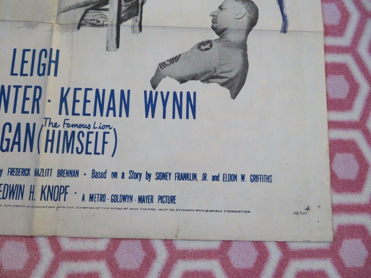 FEARLESS FAGAN US ONE SHEET POSTER LION JANET LEIGH 1952 Rendezvous Cinema Movie posters