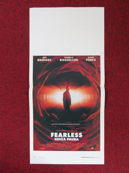 FEARLESS ITALIAN LOCANDINA (27.5"x13") POSTER JEFF BRIDGES I ROSSELLINI 1994 Movie posters