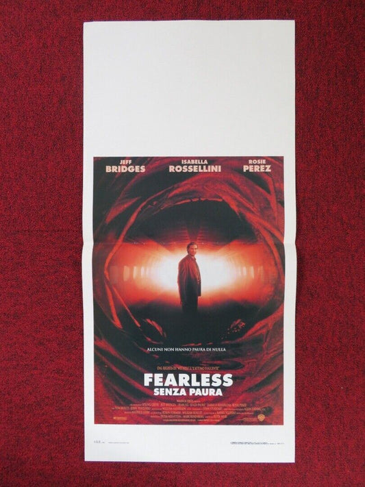 FEARLESS ITALIAN LOCANDINA (27.5"x13") POSTER JEFF BRIDGES I ROSSELLINI 1994 Movie posters
