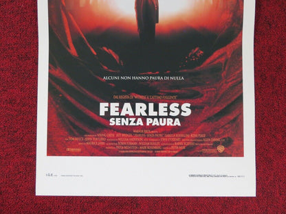 FEARLESS ITALIAN LOCANDINA (27.5"x13") POSTER JEFF BRIDGES I ROSSELLINI 1994 Movie posters