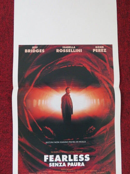 FEARLESS ITALIAN LOCANDINA (27.5"x13") POSTER JEFF BRIDGES I ROSSELLINI 1994 Movie posters