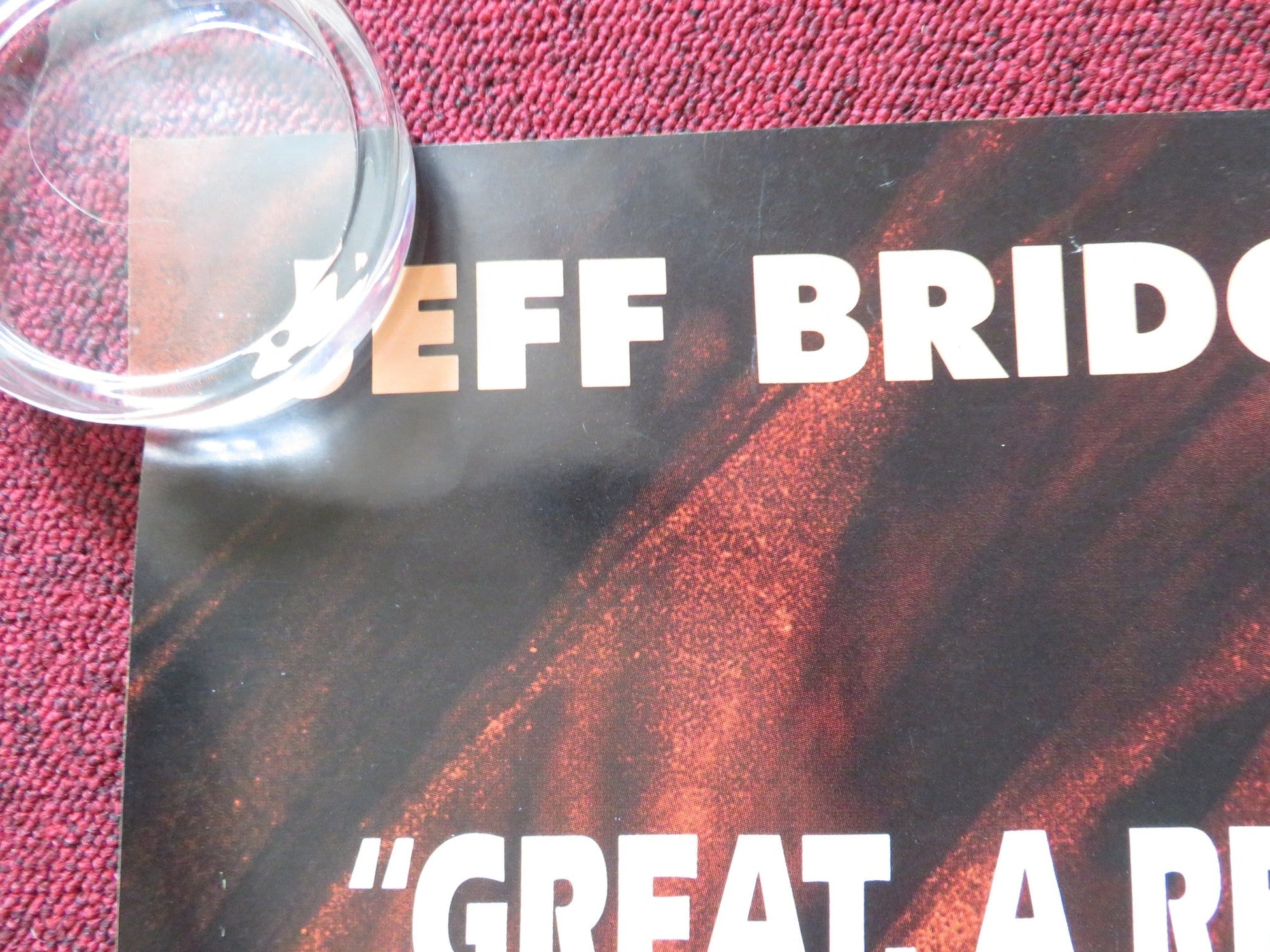 FEARLESS UK QUAD (30"x 40") ROLLED POSTER JEFF BRIDGES ISBAELLA ROSSELLINI 1993 Rendezvous Cinema Movie posters