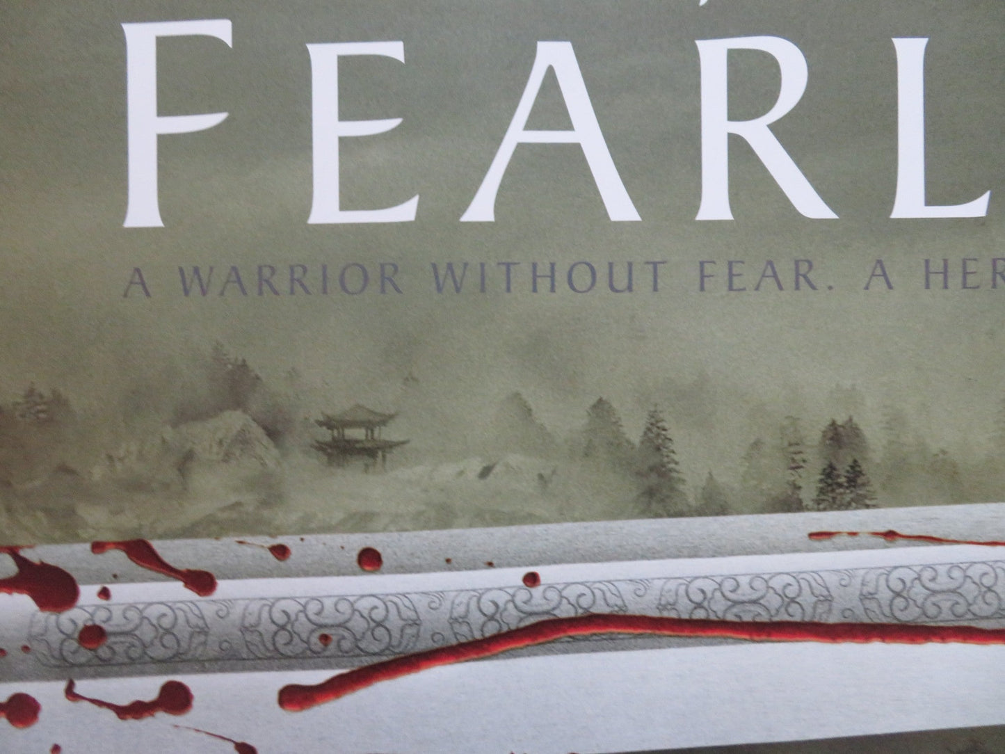 FEARLESS UK QUAD (30"x 40") ROLLED POSTER JET LI LI SUN 2006 Rendezvous Cinema Movie posters