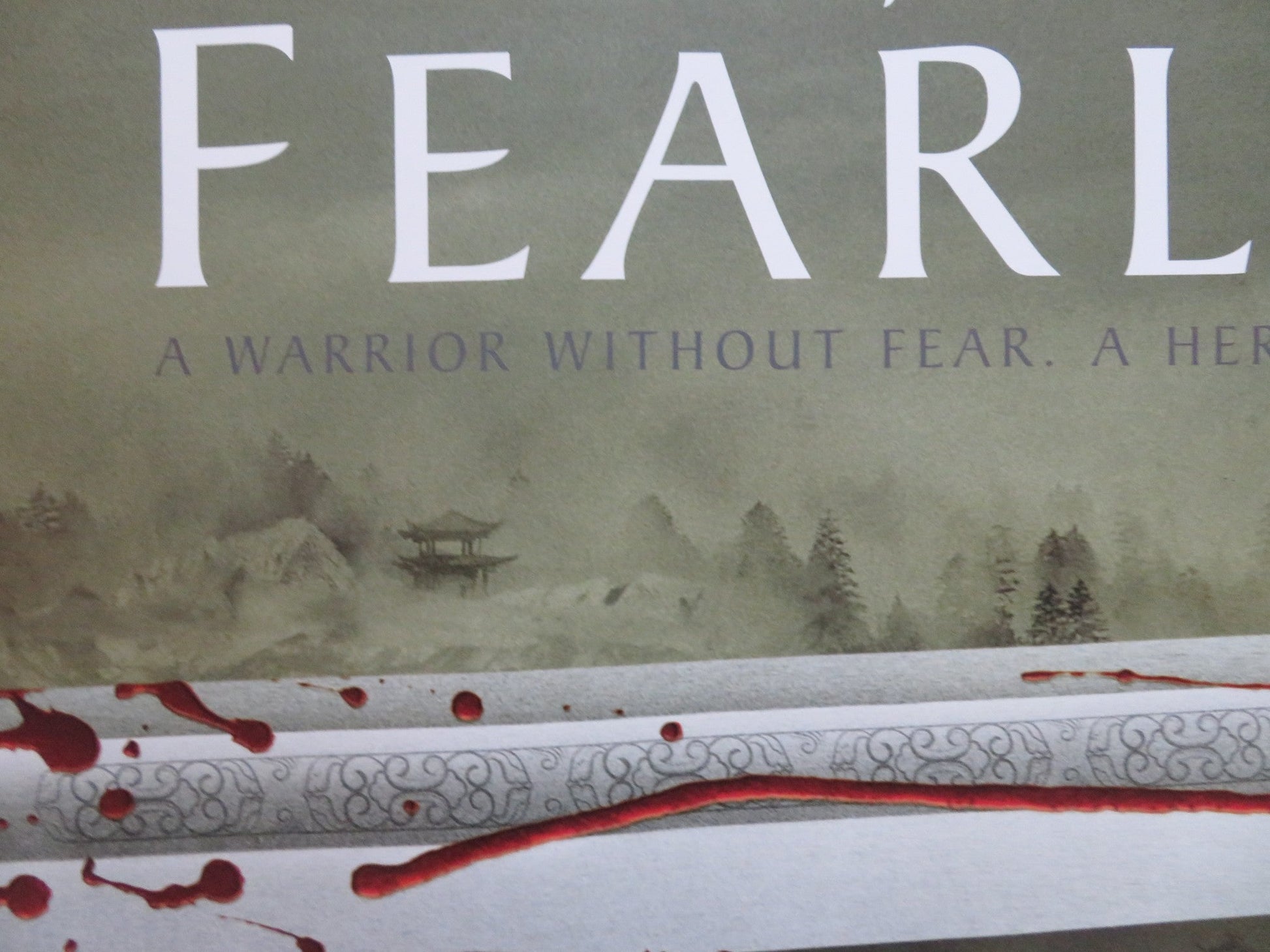 FEARLESS UK QUAD (30"x 40") ROLLED POSTER JET LI LI SUN 2006 Rendezvous Cinema Movie posters