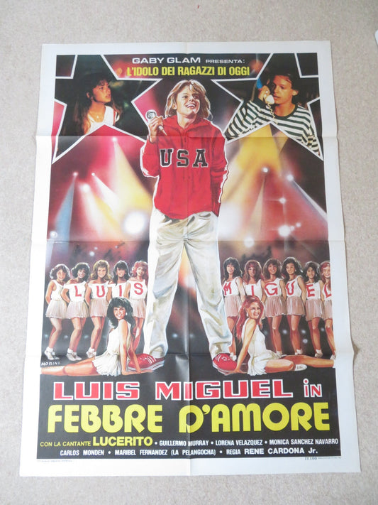 FEBBRE D'AMORE ITALIAN 2 FOGLIO POSTER LUCERO LUIS MIGUEL 1985 Rendezvous Cinema Movie posters