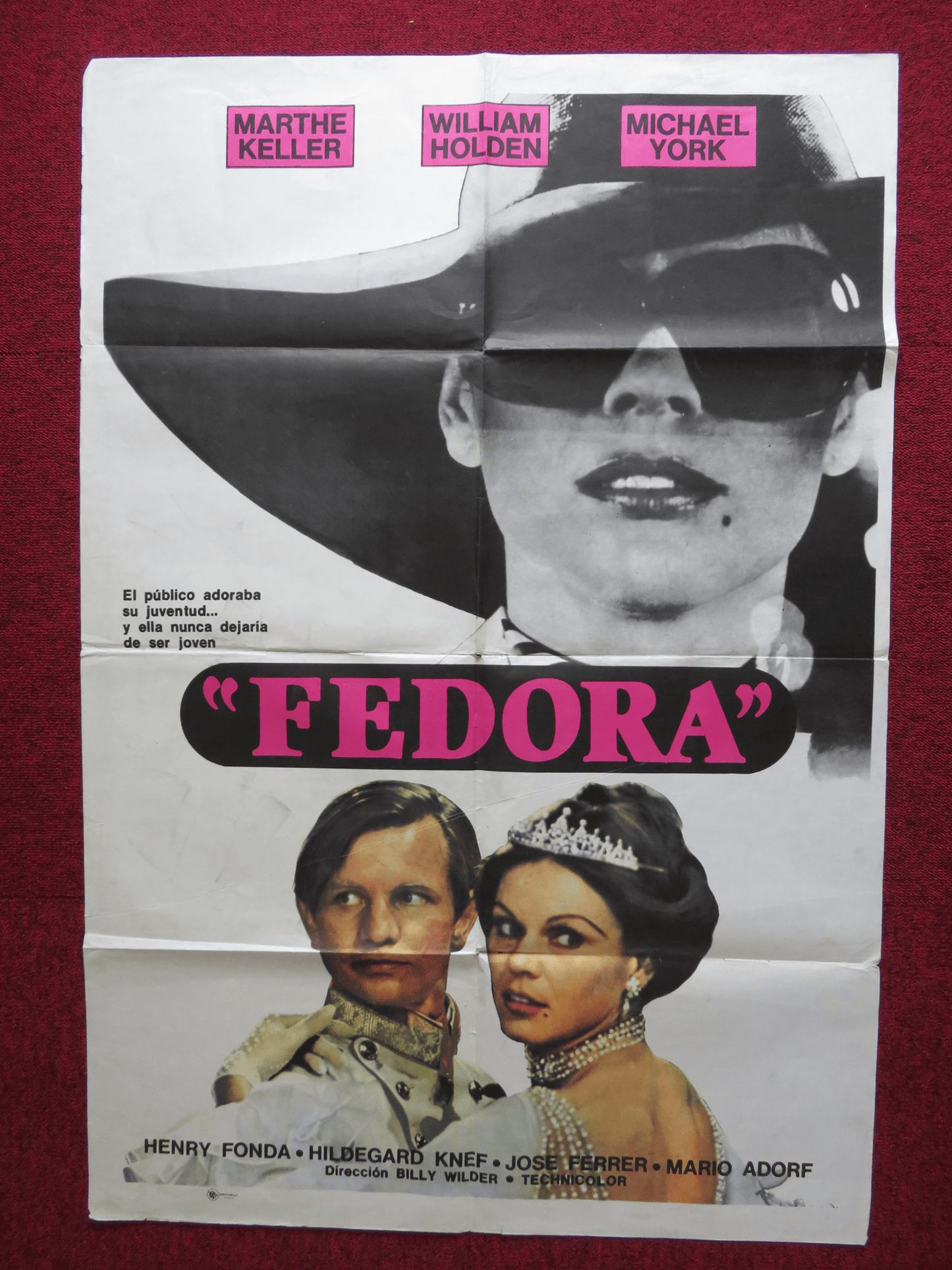 FEDORA FOLDED ARGENTINA ONE SHEET POSTER HENRY FONDA MICHAEL YORK 1978 Rendezvous Cinema Movie posters