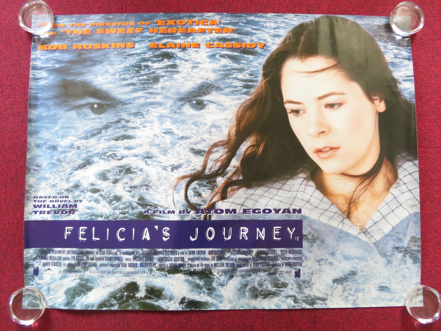 FELICIA'S JOURNEY UK QUAD (30"x 40") ROLLED POSTER BOB HOSKINS E. CASSIDY 1999 Rendezvous Cinema Movie posters