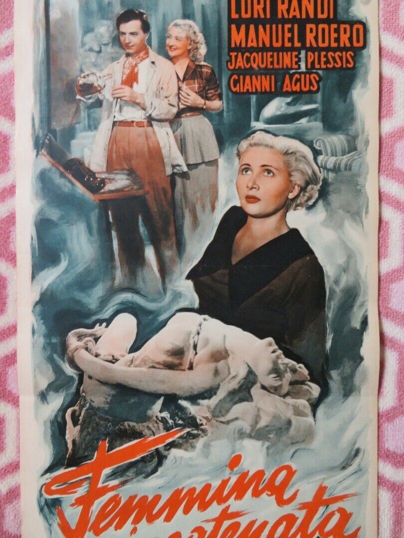 FEMMINA INCATENATA ITALIAN LOCANDINA (27.5"x13") POSTER LORI RANDI 1949 Movie posters