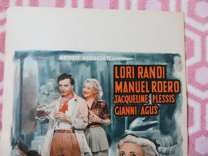 FEMMINA INCATENATA ITALIAN LOCANDINA (27.5"x13") POSTER LORI RANDI 1949 Movie posters