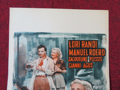 FEMMINA INCATENATA ITALIAN LOCANDINA (27.5"x13") POSTER MANEL ROERO 1949 Movie posters