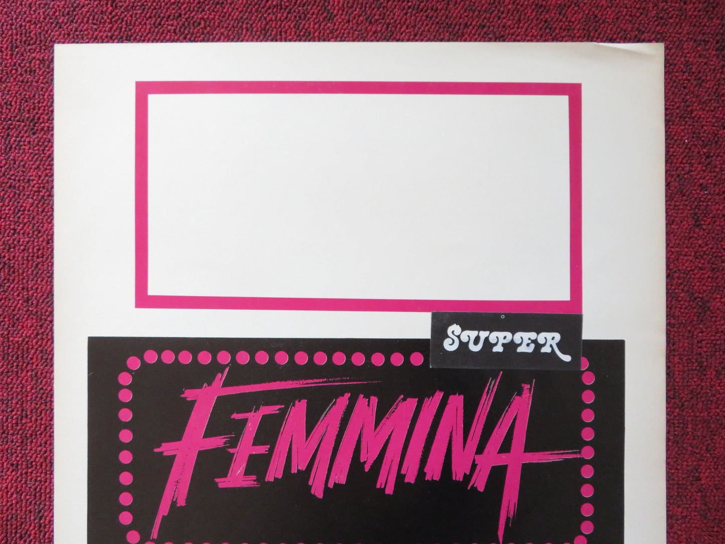 FEMMINA ITALIAN LOCANDINA POSTER MONICA GUERRITORE ALBERTO DI STASIO 1998 Rendezvous Cinema Movie posters