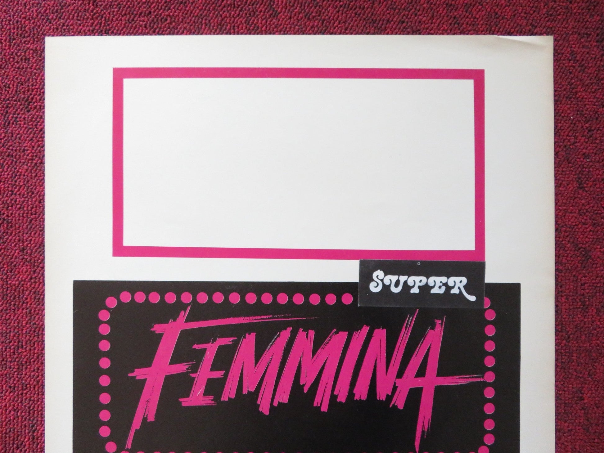 FEMMINA ITALIAN LOCANDINA POSTER MONICA GUERRITORE ALBERTO DI STASIO 1998 Rendezvous Cinema Movie posters