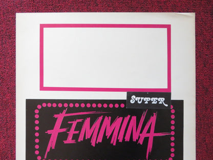 FEMMINA ITALIAN LOCANDINA POSTER MONICA GUERRITORE ALBERTO DI STASIO 1998 Rendezvous Cinema Movie posters