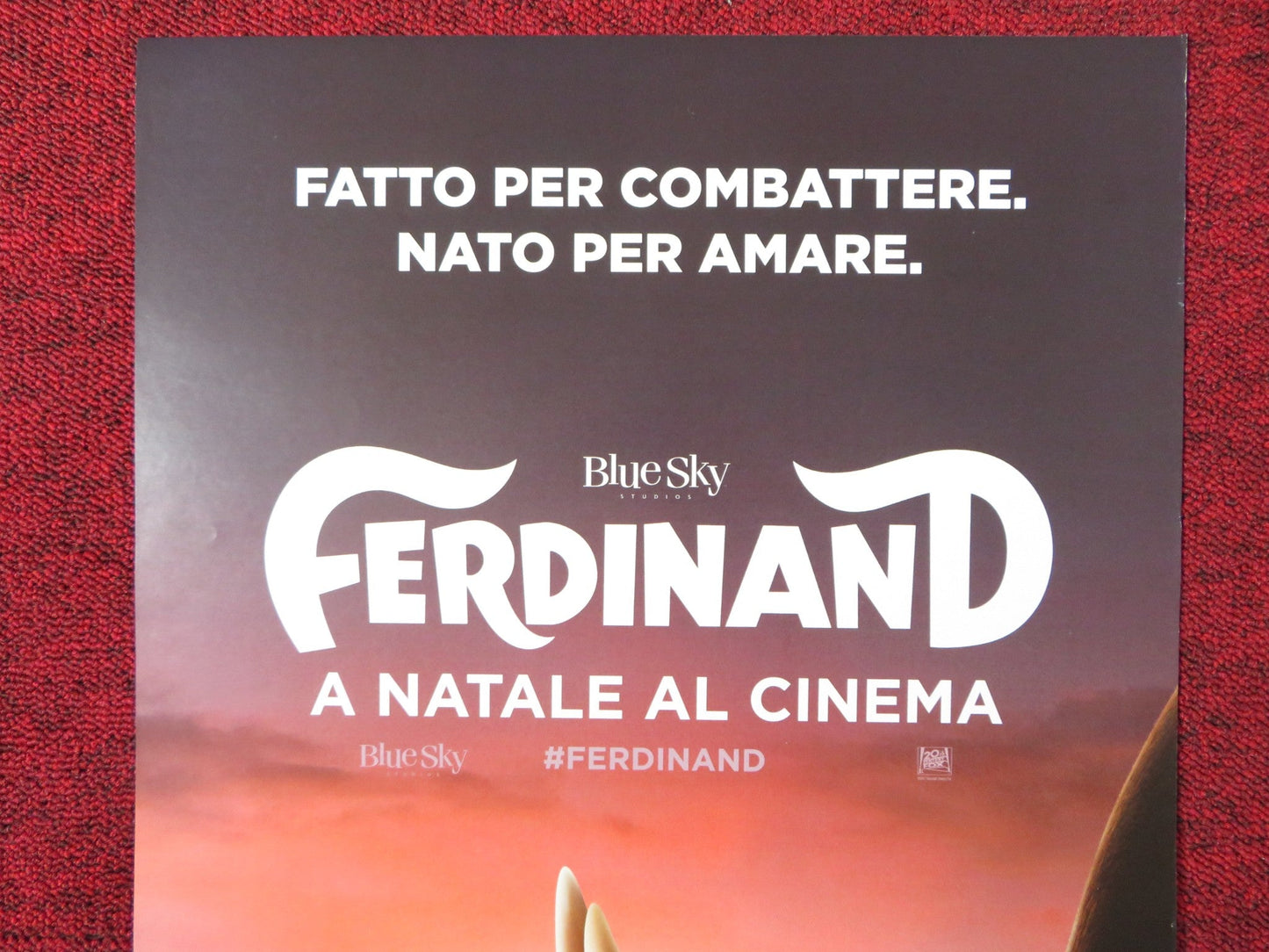 FERDINAND ITALIAN LOCANDINA POSTER JOHN CENA LILY DAY 2017 Rendezvous Cinema Movie posters