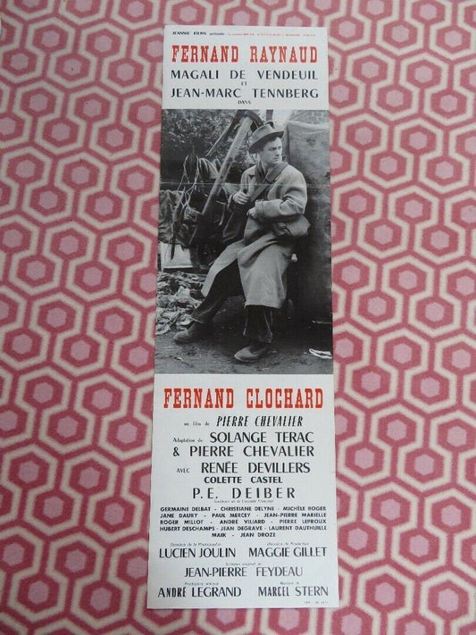 FERNAND CLOCHARD FRENCH (39.5"x 12") POSTER PIERRE CHEVALIER 1957 Movie posters