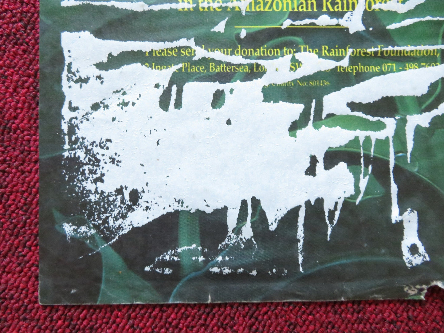 FERNGULLY: THE LAST RAINFOREST QUAD POSTER FOLDED TIM CURRY S.MATHIS 1992 Rendezvous Cinema Movie posters