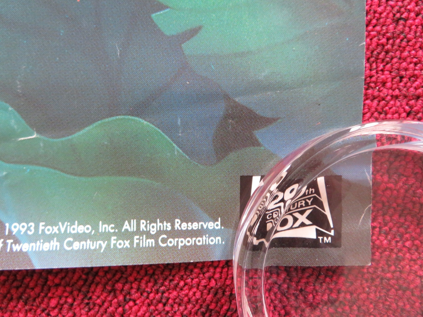 FERNGULLY: THE LAST RAINFOREST VHS VIDEO POSTER ROLLED TIM CURRY S.MATHIS 1992 Rendezvous Cinema Movie posters