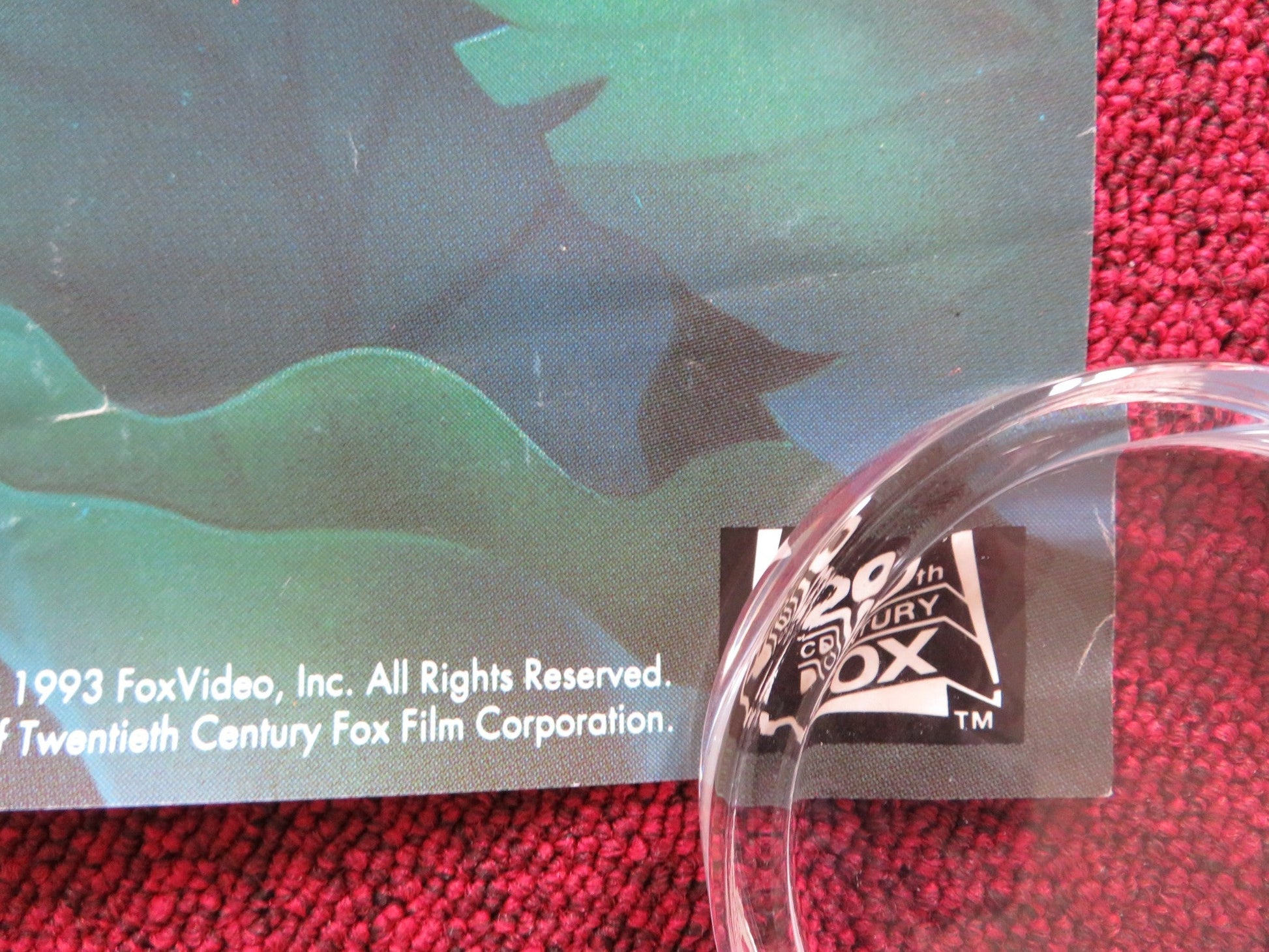 FERNGULLY: THE LAST RAINFOREST VHS VIDEO POSTER ROLLED TIM CURRY S.MATHIS 1992 Rendezvous Cinema Movie posters