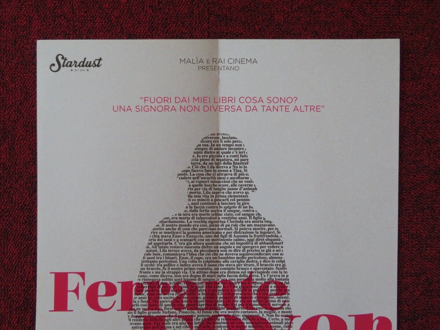 FERRANTE FEVER ITALIAN LOCANDINA (26.5"x12.5") POSTER ROBERTO FAENZA 2017 Rendezvous Cinema Movie posters