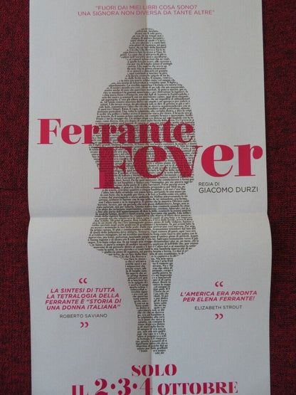 FERRANTE FEVER ITALIAN LOCANDINA (26.5"x12.5") POSTER ROBERTO FAENZA 2017 Rendezvous Cinema Movie posters