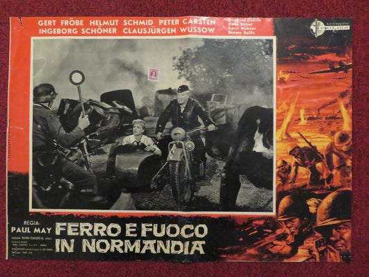 FERRO E FUOCO IN NORMANDIA / HEADQUARTERS STATE SECRET ITALIAN FOTOBUSTA POSTER Movie posters