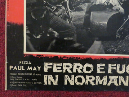FERRO E FUOCO IN NORMANDIA / HEADQUARTERS STATE SECRET ITALIAN FOTOBUSTA POSTER Movie posters