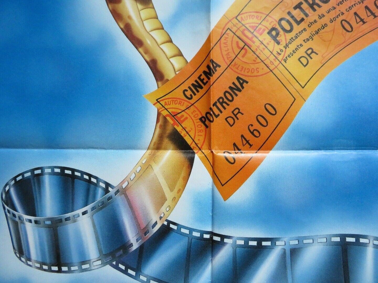 FESTA DEL CINEMA ITALIA ITALIAN 2 FOGLIO (55"x 39") POSTER 1996 Movie posters