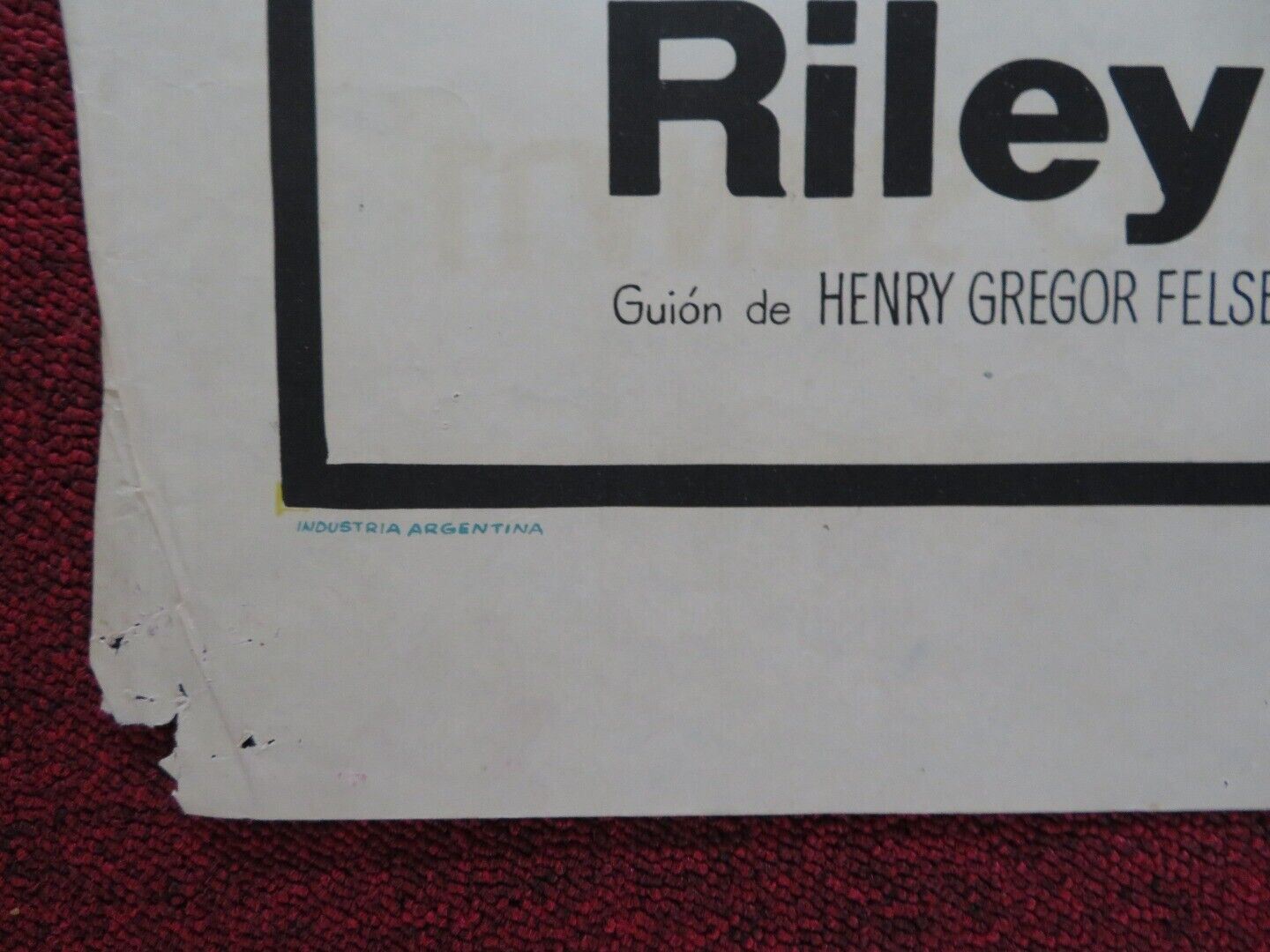 FEVER HEAT FOLDED ARGENTINA POSTER NICK ADAMS JEANNINE RILEY 1968 - Rendezvous Cinema