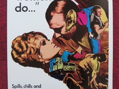 FEVER HEAT US INSERT (14"x 36") POSTER NICK ADAMS JEANNINE RILEY 1968 Rendezvous Cinema Movie posters