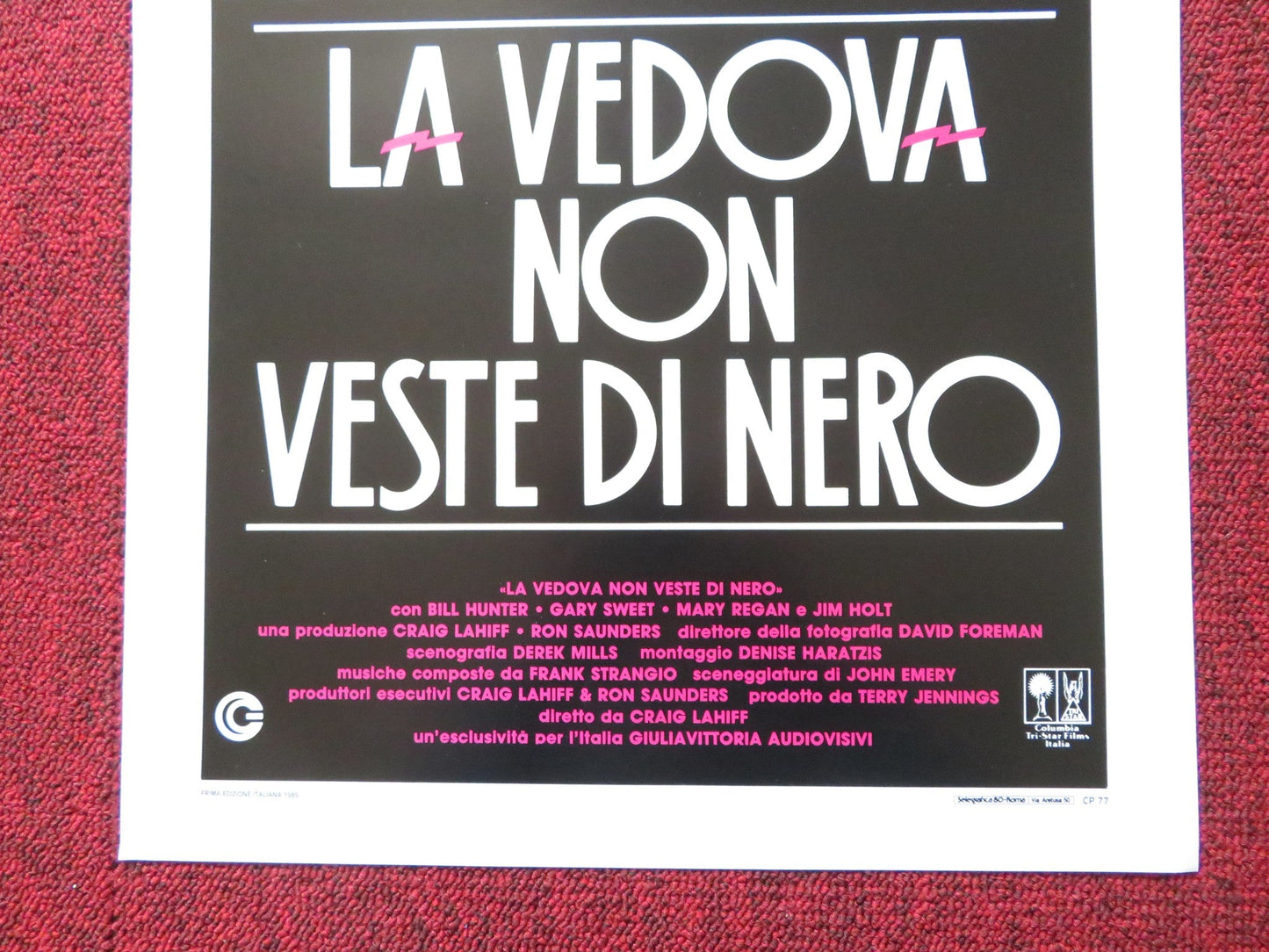 FEVER ITALIAN LOCANDINA POSTER BILL HUNTER GARY SWEET 1989 Rendezvous Cinema Movie posters