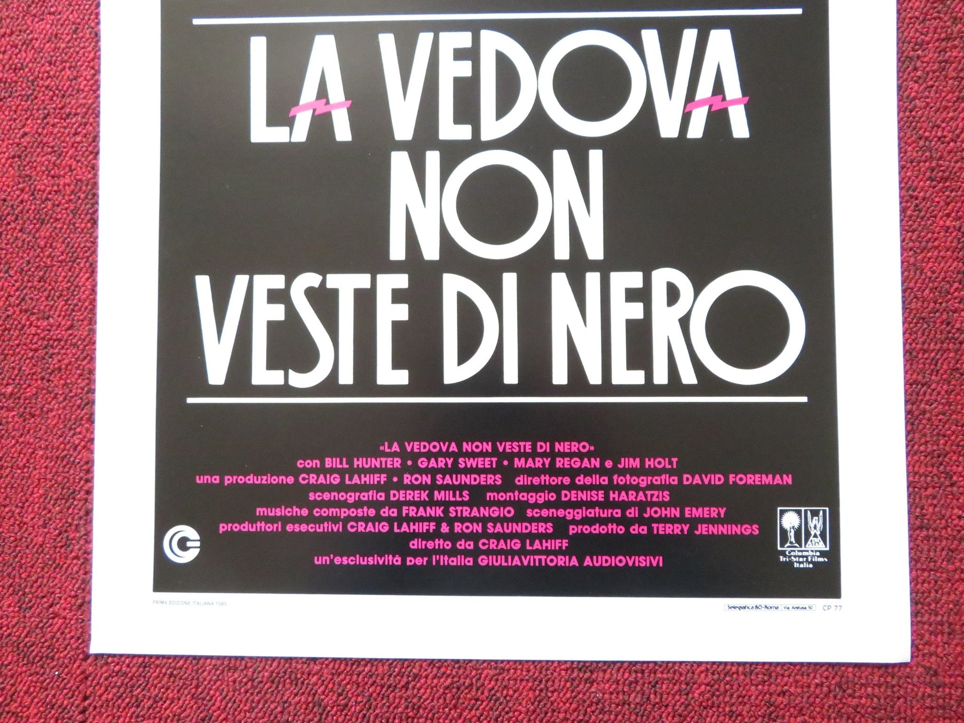 FEVER ITALIAN LOCANDINA POSTER BILL HUNTER GARY SWEET 1989 Rendezvous Cinema Movie posters