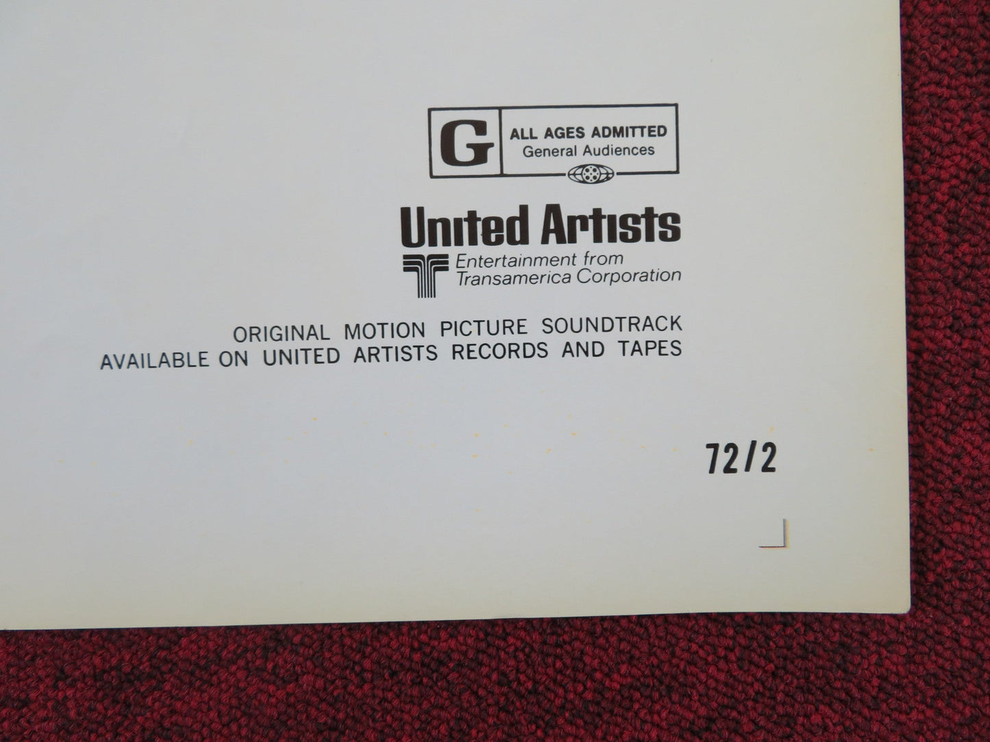 FIDDLER ON THE ROOF FOLDED US ONE SHEET POSTER TOPOL NORMA CRANE L. FREY 1971 Rendezvous Cinema Movie posters