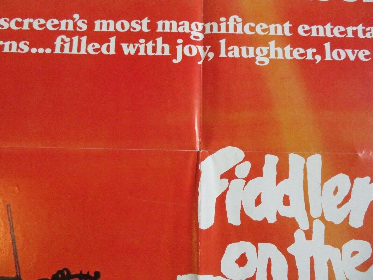 FIDDLER ON THE ROOF US ONE SHEET POSTER TOPOL NORMA CRANE 1971 Movie posters