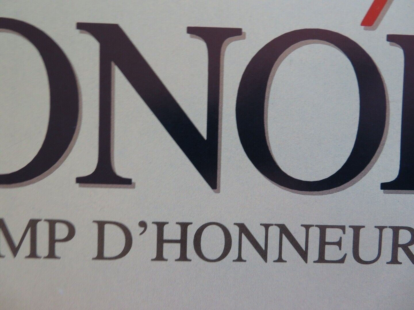 FIELD OF HONOR US ONE SHEET ROLLED POSTER CRIS CAMPION PASCALE ROCARD 1987 Movie posters