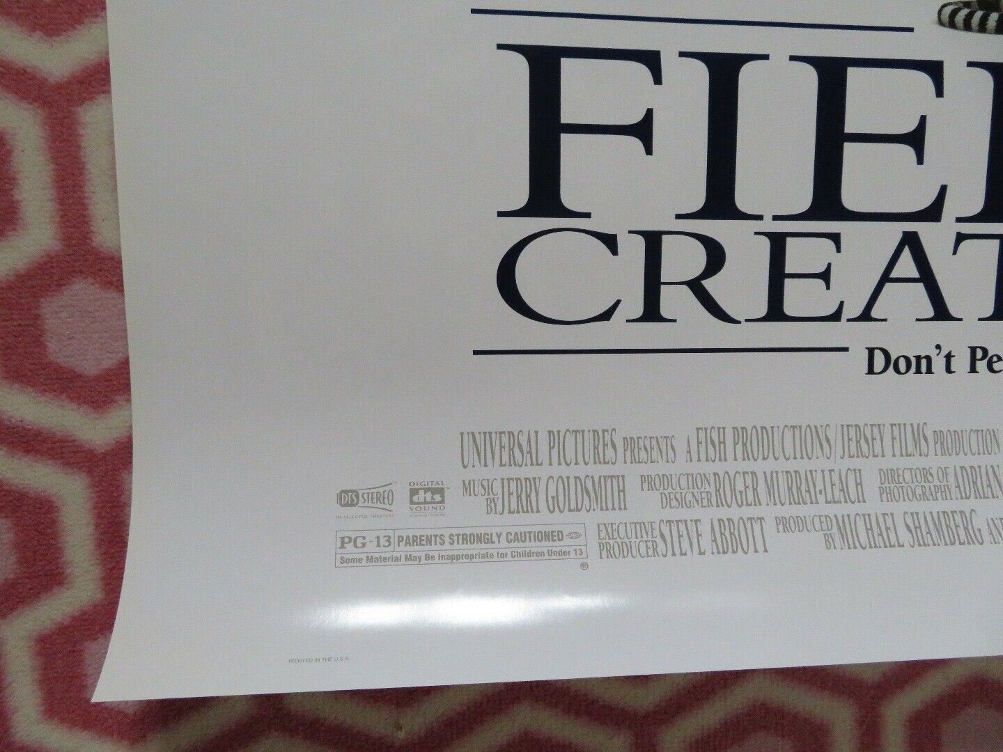 FIERCE CREATURES US ONE SHEET ROLLED POSTER JOHN CLEESE 1997 Movie posters