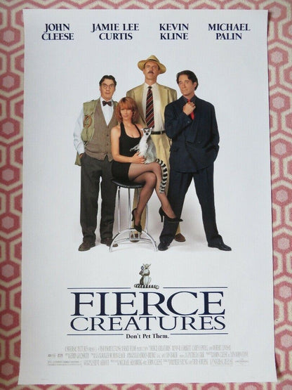 FIERCE CREATURES US ONE SHEET ROLLED POSTER JOHN CLEESE JAMIE LEE CURTIS 1997 Movie posters