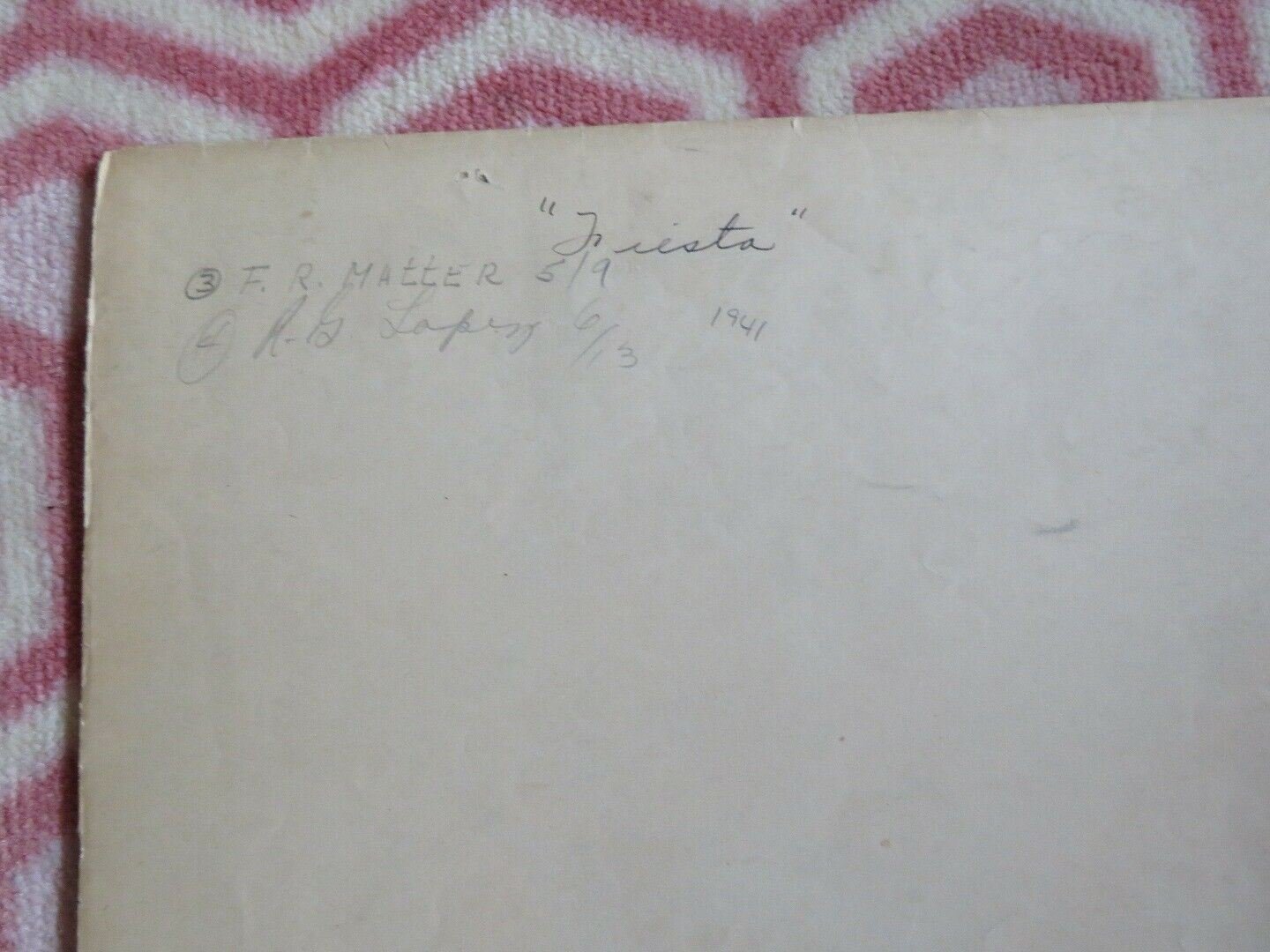 FIESTA US ONE SHEET POSTER ANNE AYARS GEORGE NEGRETE 1941 Movie posters