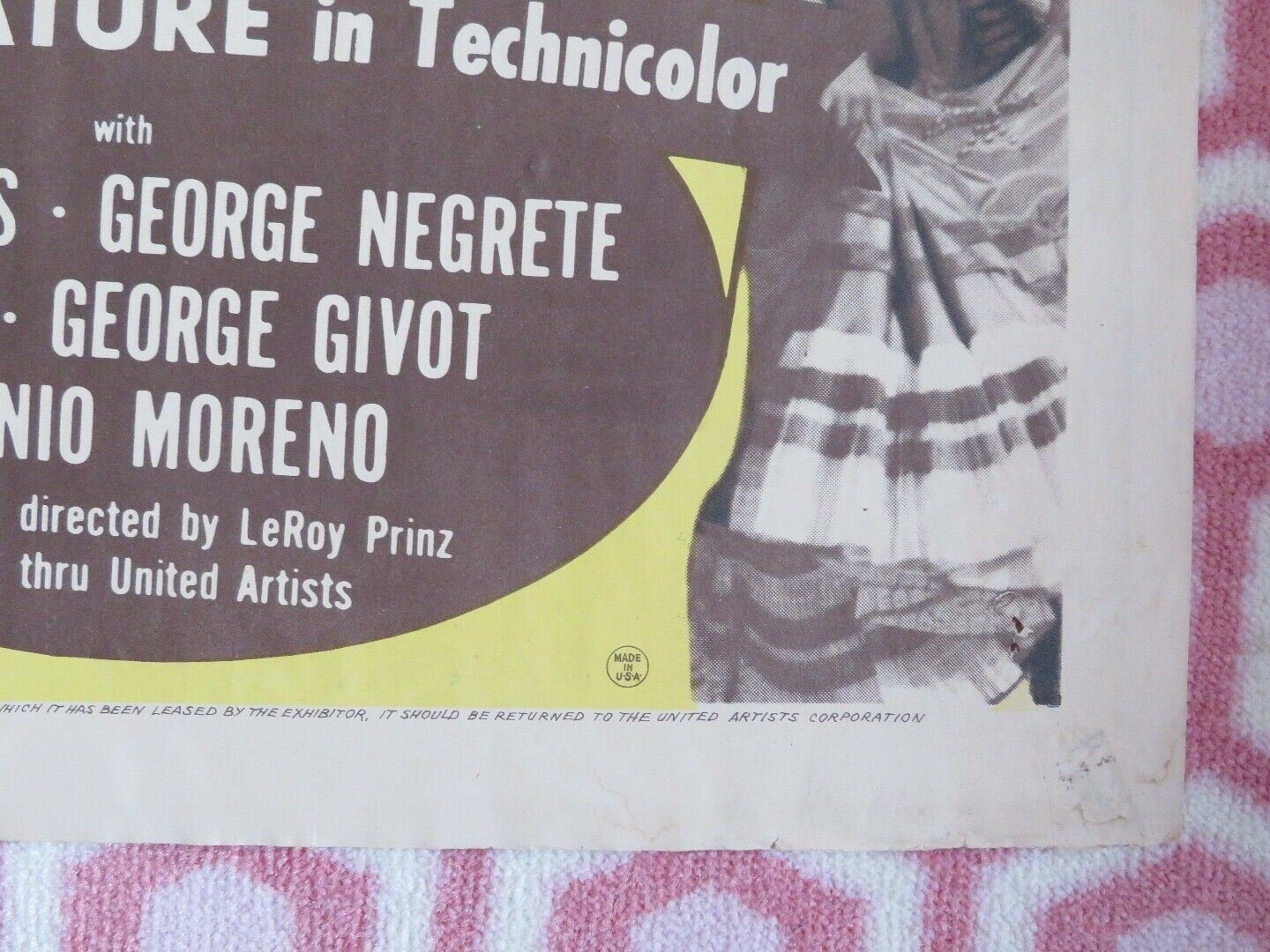 FIESTA US ONE SHEET POSTER ANNE AYARS GEORGE NEGRETE 1941 Movie posters