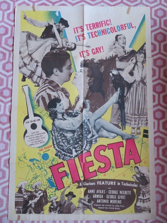 FIESTA US ONE SHEET POSTER ANNE AYARS GEORGE NEGRETE 1941 Movie posters