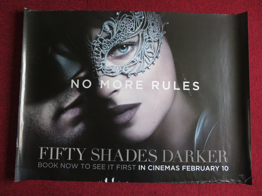 FIFTY SHADES DARKER UK QUAD (30"x 40") ROLLED POSTER DAKOTA JOHNSON 2017 Rendezvous Cinema Movie posters