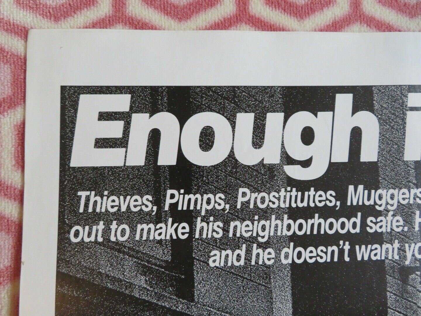 FIGHTING BACK US ONE SHEET POSTER TOM SKERRITT PATTI LOPONE 1982 Movie posters