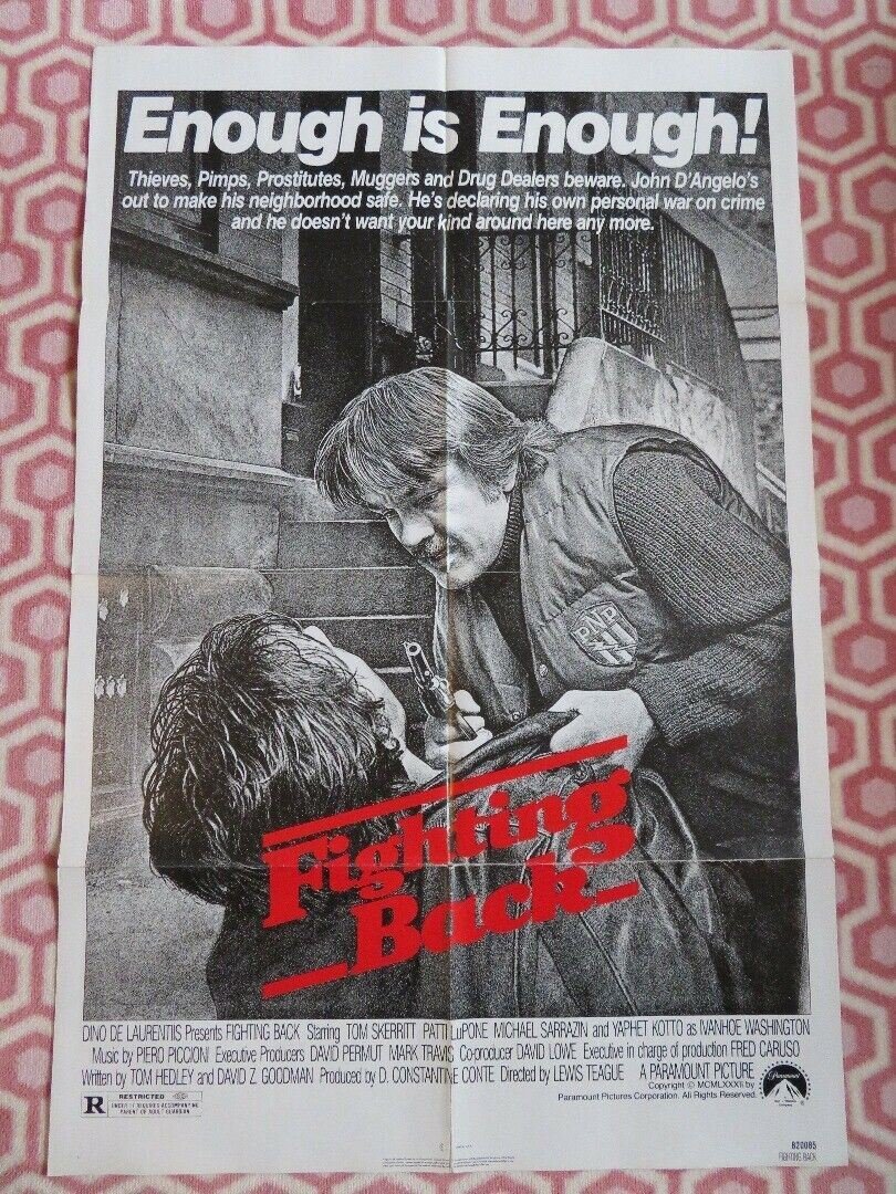 FIGHTING BACK US ONE SHEET POSTER TOM SKERRITT PATTI LOPONE 1982 Movie posters