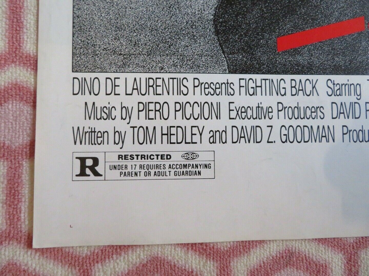 FIGHTING BACK US ONE SHEET POSTER TOM SKERRITT PATTI LOPONE 1982 Movie posters