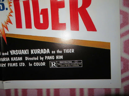 FIGHTING DRAGON VS. THE DEADLY TIGER/ Call Me Dragon US ONE SHEET POSTER 1980 Movie posters