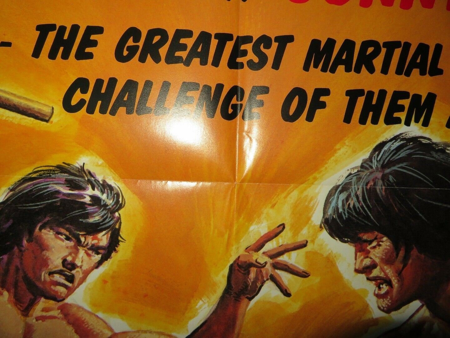 FIGHTING DRAGON VS. THE DEADLY TIGER/ Call Me Dragon US ONE SHEET POSTER 1980 Movie posters
