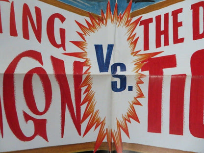 FIGHTING DRAGON VS. THE DEADLY TIGER/ Call Me Dragon US ONE SHEET POSTER 1980 Movie posters