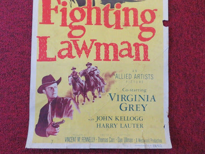 FIGHTING LAWMAN US INSERT (14"x 36") POSTER WAYNE MORRIS VIRGINIA GREY 1953 Movie posters