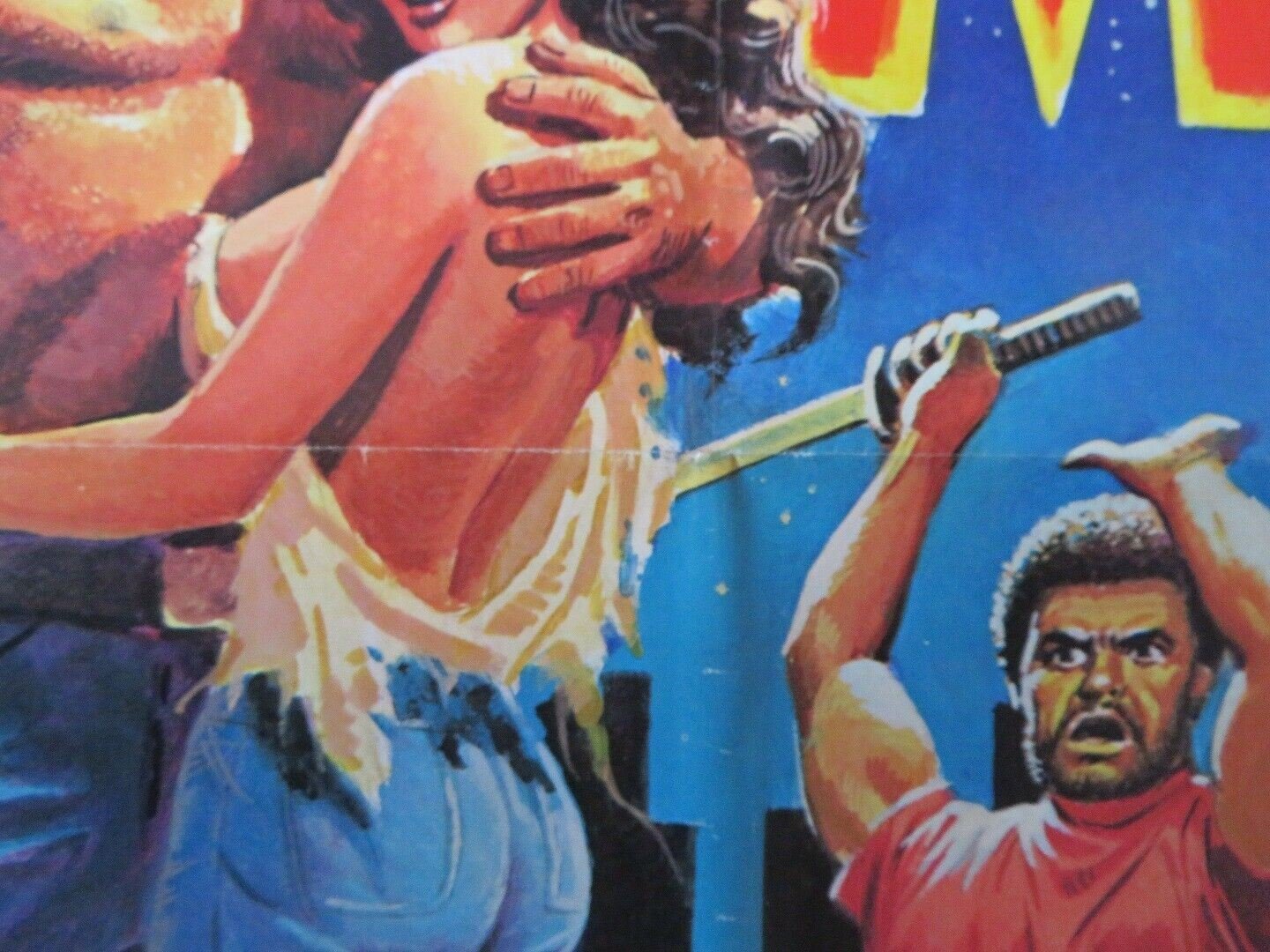 FIGHTING MAD / DEATH FORCE FOLDED US ONE SHEET POSTER J KENNEDY L ISSAC 1978 Movie posters