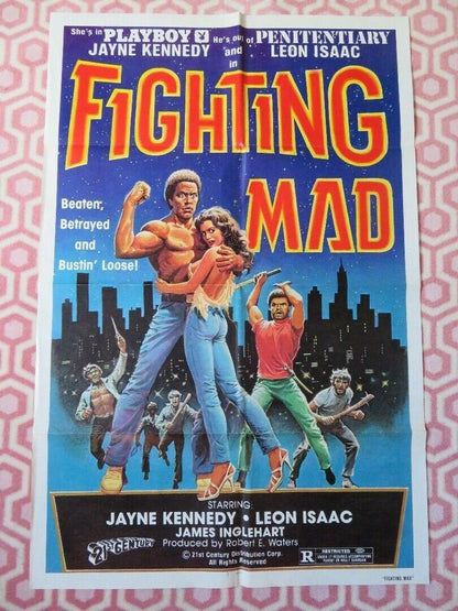 FIGHTING MAD / DEATH FORCE FOLDED US ONE SHEET POSTER J KENNEDY L ISSAC 1978 Movie posters