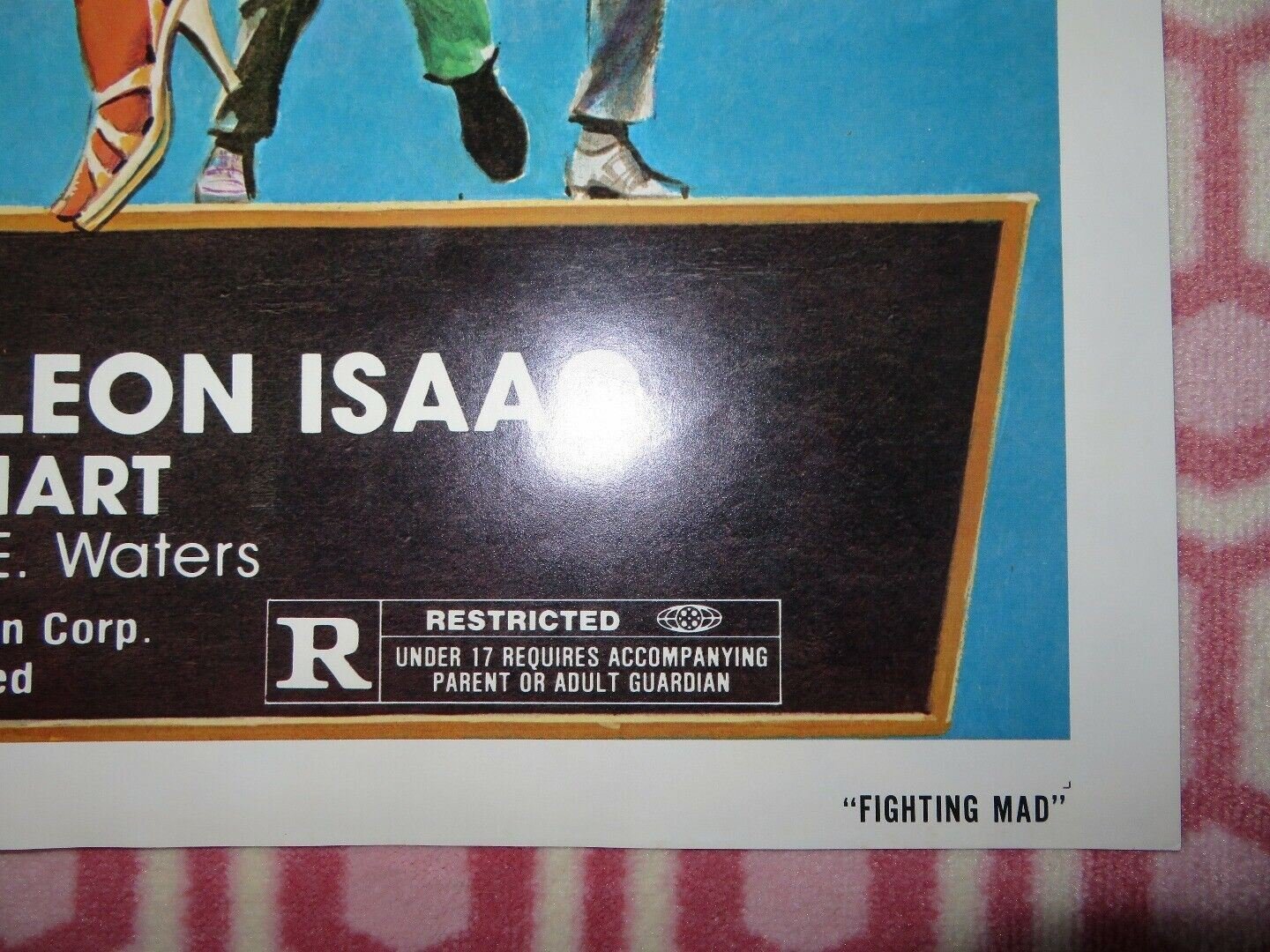 FIGHTING MAD / DEATH FORCE FOLDED US ONE SHEET POSTER J KENNEDY L ISSAC 1978 Movie posters